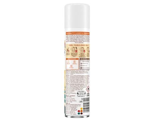 Batiste Dry Shampoo, Tropical Fragrance, Refresh Hair and Absorb Oil Between Washes, Waterless Shampoo for Added Hair Texture and Body, 6.73 OZ Dry Shampoo Bottle