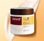 Collagen Hair Treatment Deep Repair Conditioning Argan Oil Collagen Hair Mask Essence for Dry Damaged Hair All Hair Types 16.90 oz 500ml