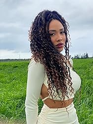 8 Packs Curly Boho Braids Faux Locs Crochet Hair, 18 Inch Goddess Locs Crochet Hair, Hippie Locs, Hair Extensions (18 Inch, 8 Packs, 4#)