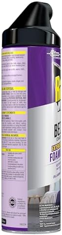 Raid Max Bed Bug Crack & Crevice Extended Protection Foaming Spray, Kills Bed Bugs for up to 8 weeks on Laminated Woods and Surfaces, 17.5 oz