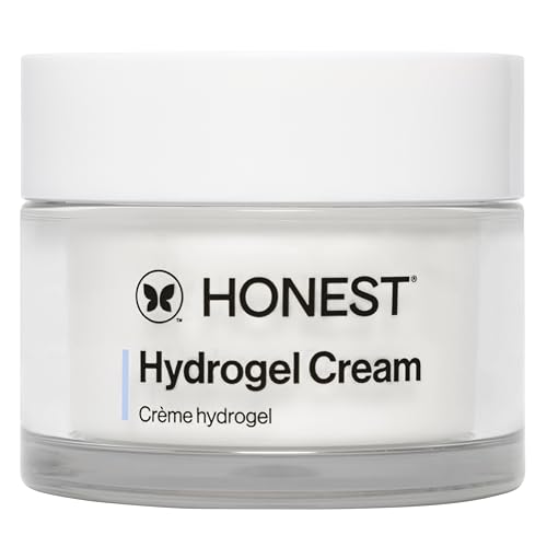 Honest Beauty Hydrogel Cream with Hyaluronic Acid, Lightweight Moisturizing Water, Gentle for Sensitive Skin, Fragrance-Free, Vegan 1.7, fl oz