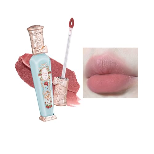 Flower Knows Strawberry Rococo Cloud Lip Cream Matte Liquid Lipstick-Long Lasting&Highly Pigmented Lip Stain -Velvety Waterproof Lip Makeup for Girls&Women-0.12 Fl Oz,1 Count(S01 Soy Milk Cheese)