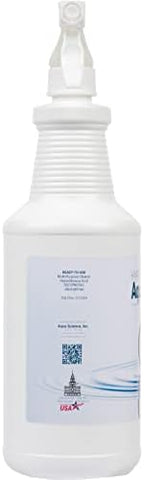 Hypochlorous Acid Spray - 500PPM 32oz Bottle For Cleaning - Dental & Medical Professionals Choice - All Natural HOCL Surface Cleaner - ULV Fogger Solution - Convenient Spray Bottle | Made In USA