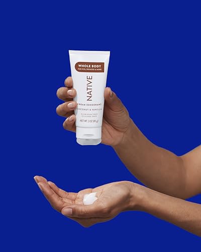 Native Whole Body Deodorant Cream Contains Naturally Derived Ingredients, Deodorant for Women & Men | 72 Hour Odor Protection, Aluminum Free with Coconut Oil and Shea Butter | Coconut & Vanilla