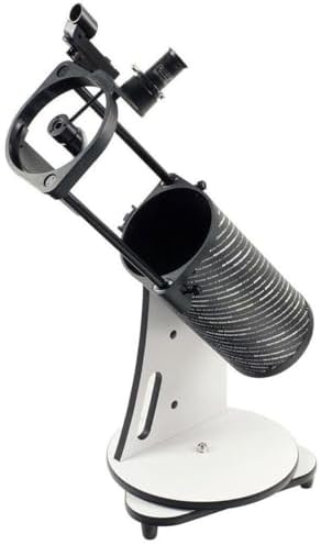 Sky-Watcher Sky-Watcher Heritage 130mm Tabletop Dobsonian 5-inch Aperture Telescope – Innovative Collapsible Design – Easy to Use, Perfect for Beginners, Black/White (S11705)
