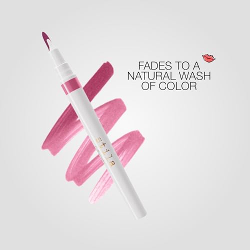 stila Calligraphy Lip Stain Long-Lasting Tint, Moisturizing, Transfer-Proof, Lightweight, Sheer Buildable Color, Fades to a Natural Wash of Colors