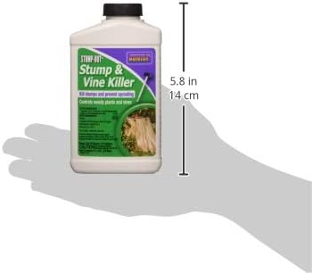 Bonide 2746 Stump & Vine Killer Concentrate, 8 oz Stumps and Vines Without harming Turf. Contains Brush Easy Application. Kills Oak, Poison Ivy and More, 1
