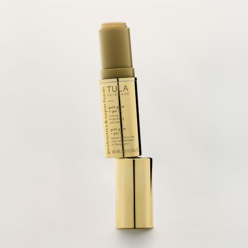 TULA Skin Care Eye Balm Rose Glow - Dark Circle Treatment, Instantly Hydrate and Brighten Undereye Area, Portable and Perfect to Use On-the-go, 0.35 oz.