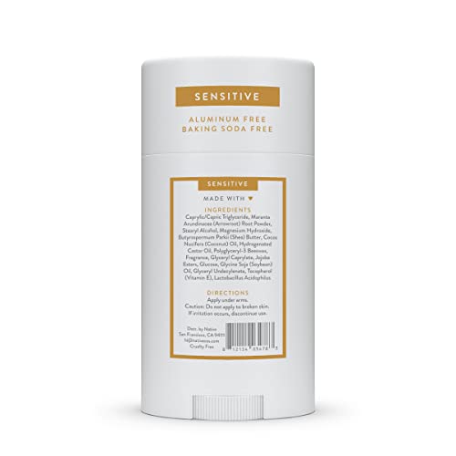 Native Sensitive Deodrant Contains Naturally Derived Ingredients | Deodorant for Women and Men, Aluminum Free, Baking Soda Free, and Shea Butter | Sugar Cookie (Sensitive)