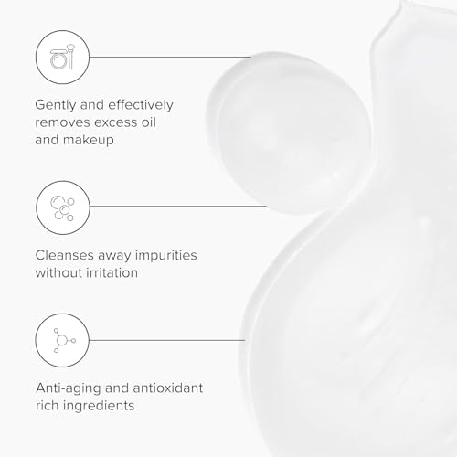 DRMTLGY Essential Facial Cleanser - Gentle Face Cleanser and Face Wash for Women and Men with Anti-Aging Peptides & Hyaluronic Acid. 6.9 fl oz