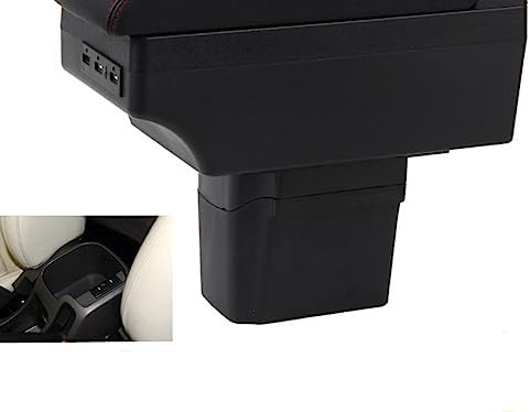 OQHAIR Armrest Box Armrest Box Arm Elbow Rest Center Console Storage Case Modification Accessories with Cup Holder USB Port For Cruze 2000-2023