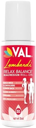 VAL Lombardi Joint & Muscle Therapy Magnesium Roll-On | Zechstein Magnesium Lotion with Arnica & Herbal Blend | 3oz