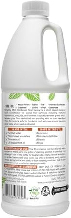 Mighty Mint Hardwood Floor Cleaner, Non-Toxic, Ready-to-Use with Mops and Sprayers, Natural Mint Scent, 32oz