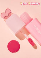 COLORGRAM Juicy Drop Tint 01 Berry Amazing | Juicy Lip Gloss, Glowing Lip Stain with Fruity Colors, Buildable & Blendable, Highly Pigmented