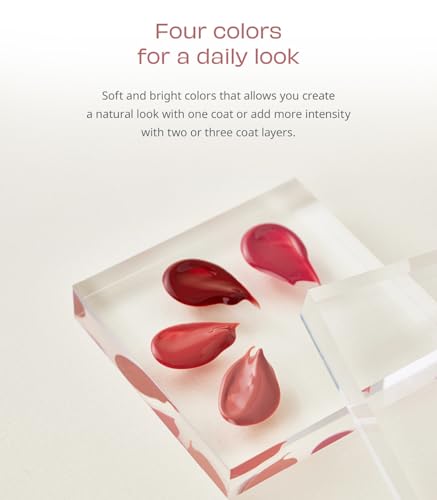 Glowy Ampoule Tint, Water-based Glowy Lip Stain (Deep Rose)