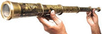 Rare Brass Telescope Spyglass - East India Company 1818 Tracker Vintage Pirate Spyglass Scope Antique 32" Large Handstitched Leather Gift Box (BT-EIC-32)