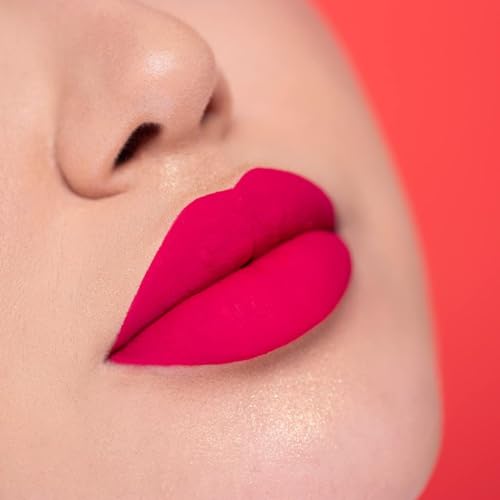 Beauty Bakerie Lip Whip Liquid Lipstick for Women, Waterproof Lip Gloss, Tint, Stain Long Lasting Hydrating Moisturizer, Matte or Metallic, 3.5mL, Sakura Delight