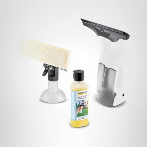 Kärcher WV 1 Electric Window Vacuum Squeegee 10" - Perfect for Showers, Mirrors, Glass, and Countertops - Electric Squeegee