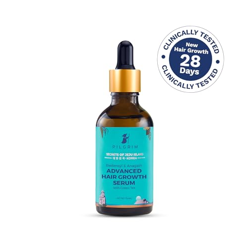 Pilgrim Advanced Hair Growth Serum | with 3% Redensyl + 4% Anagain | Stops Hair Loss & Hair Thinning | Hair Growth Treatment | Provides Thick & Dense Hair | 1.69 Fl Oz (Pack of 2)