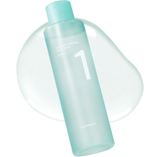numbuzin No.1 Toner | Pure-Full Calming Herb Toner | Breakouts, Redness, Excess Oil Control | Centella Asiatica, Heartleaf, Licorice Root | Acne-Prone, Sensitive Skin | 10.14 fl. oz.