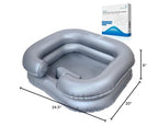 Circa Air Inflatable Hair Washing Basin For Bedridden - Wash Hair In Bed With Shampoo Basin. Portable Shampoo Bowl With Pillow For Extra Comfort. The Perfect Inflatable Sink For Locs Detox