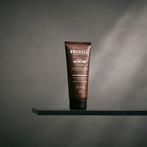 Brickell Men's Revitalizing Hair Conditioner for Men, Natural and Organic Nourishing Hair Conditioner, Restores Shine and Moisture, 3.4 Ounce, Scented, New Formula