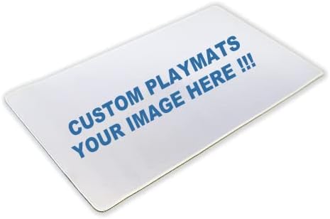 Custom Playmat 24" x 14" Non-Slip with Mat Bag - Printable Play Zone & Optional Stitched Edging, Any Image Printed Your Design Tournament and Card Game Legal