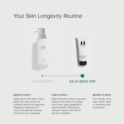 BODY SPF OS-01 Peptide Broad Spectrum SPF 30+ Mineral Sunscreen- Protects Skin from UV Aging & Water Resistant, Includes Potent Antioxidants, Suitable for Sensitive Skin