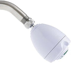 Niagara Conservation N2920 Earth Spa 3-Spray with 2 GPM 2.7-in. Wall Mount Adjustable Fixed Shower Head in White, 1-Pack | Bathroom Shower Head Sprayer with Pressure Compensation Technology