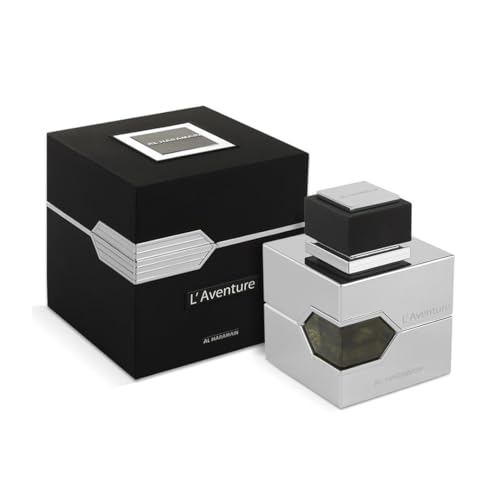 Al Haramain L´Aventure Eau De Parfum for Men, 3.33 oz., multi
