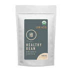 Healthy Bean Coffee Thrive Morning Blend - Organic Ground Coffee Medium Roast - Low Acid for Sensitive Stomachs, Smooth and Rich Flavor, Clean, Low Acidic - Medium Roast, 11oz