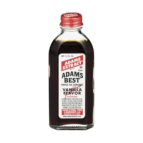 Adams Best Twice as Strong Vanilla 4oz Glass Bottle (Pack of 3)