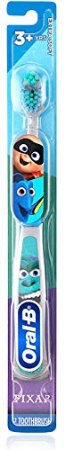 Oral-B Kids Manual Toothbrush, Monsters Characters, for Children and Toddlers 3+, Extra Soft Bristles - Pack of 6 (Characters Vary)