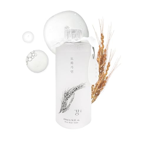 Gentle Rice Bran Toner Korean for Face (Tone, Rejuvenate & Moisturize) - Hydrating Vegan with Hyaluronic Acid - Rice Bran Extract (6.76 Fl oz)