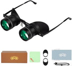 BIJIA 3X Opera Binocular Glasses,Hands-Free Lazy Glasses Binoculars Lightweight for Fishing,Bird Watching,Tv,Sports,Concerts,Theater,and Sightseeing,for Adults Men Women(Upgraded HD Green Film)