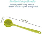 Silicone Body Scrubber, Long Handle Back Scrubber for Shower, Silicone Body Brush Shower Scrubber for Body, Shower Srush Back Brush Body Exfoliator