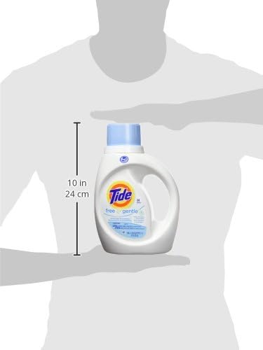 Tide Free & Gentle HE Liquid Laundry Detergent, Unscented, 1.09 L (24 Loads) - Packaging May Vary