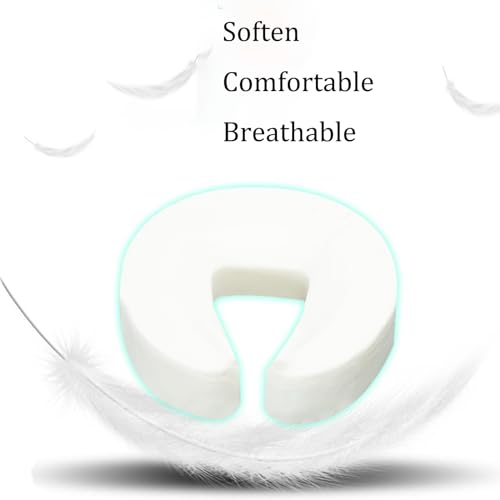 HOINCO Massage Face Cradle Cushion Universal Headrest Face Rest Neck Head Cushion for Massage Chairs Spa Bed(Wine Red)