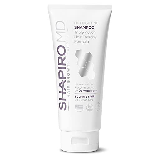 Shapiro MD Hair Growth Experts Vegan Hair Loss Shampoo for Thinning Hair | Experience Healthier, Fuller and Thicker Looking Hair (1 Month Supply)