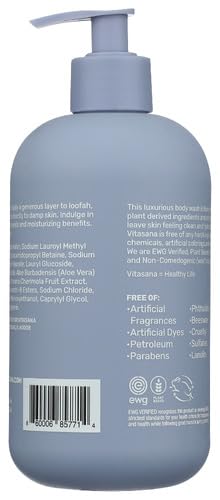Body Wash, EWG Verified, Plant Derived, Hypoallergenic, Paraben-Free, Sulfate-Free, Petroleum-Free, Cruelty-Free, Lavender/Citrus Scent, 16oz