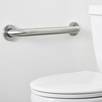 Amazon Basics Bathroom Handicap Safety Grab Bar, 18 Inch Length, 1.5 Inch Diameter, Holds up to 500LBs, ADA Compliant, Stainless Steel