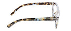 Peepers by PeeperSpecs Women's to The Max Square Light Blocking Reading Glasses, Blue Quartz, 49 + 1.25