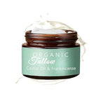 Grass-fed Beef Tallow with Frankincense Oil & Castor oil, Organic Beef Tallow Moisturizer for Skin, Tallow and Manuka Honey Balm for Face, Body (1)