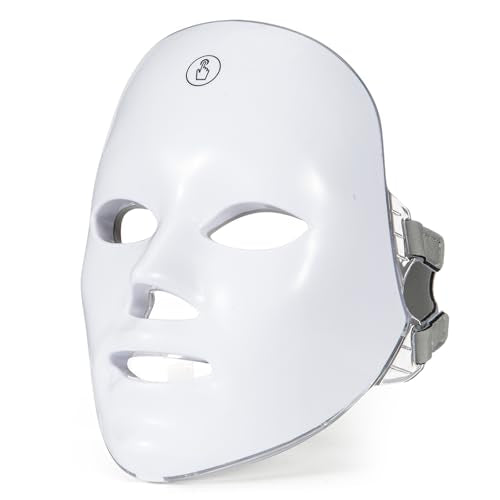 Red Light Mask for Face, 7 Color Red Light Facial Masks, At-Home Facial Care Device, Portable, Cordless, and Rechargeable