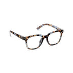 Peepers by PeeperSpecs Women's to The Max Square Light Blocking Reading Glasses, Blue Quartz, 49 + 2.25