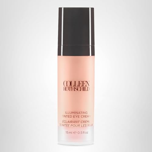 COLLEEN ROTHSCHILD Illuminating Tinted Eye Cream | Instant Brightening Effect | Nourishes & Targets Dark Circles | With Hyaluronic Acid, Caffeine, Pearlized Pigments & Peptides (0.5 fl oz)