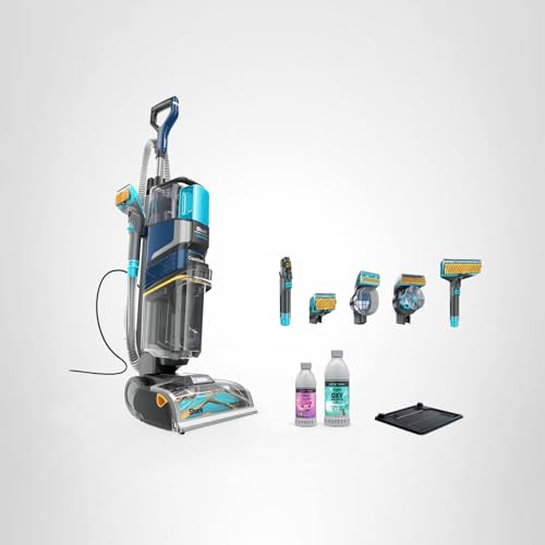 Shark CarpetXpert HairPro | Upright Carpet, Area Rug & Upholstery Cleaner | StainStriker Handheld Tough Stain Remover & Onboard Self Clean | Pet Hair Pickup & Odor Removal | 5 Tools | Navy | EX304
