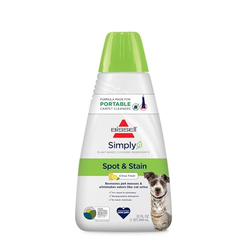 Bissell Simply Spot & Stain Portable Carpet Cleaner Formula,32 oz,3368,(Pack of 2)