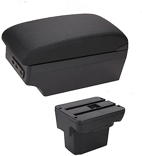 OQHAIR Armrest Box Armrest Box Arm Elbow Rest Center Console Storage Case Modification Accessories with Cup Holder USB Port For Cruze 2000-2023