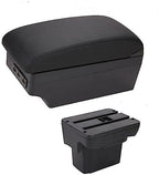OQHAIR Armrest Box Armrest Box Arm Elbow Rest Center Console Storage Case Modification Accessories with Cup Holder USB Port For Cruze 2000-2023